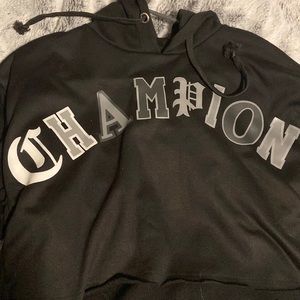 Champion Cropped Hoodie-Size Large-Brand New